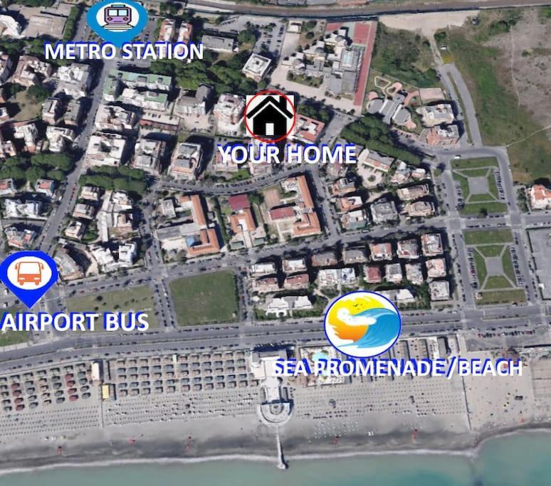 Sea Of Rome - Holiday Home Lido di Ostia Kültér fotó